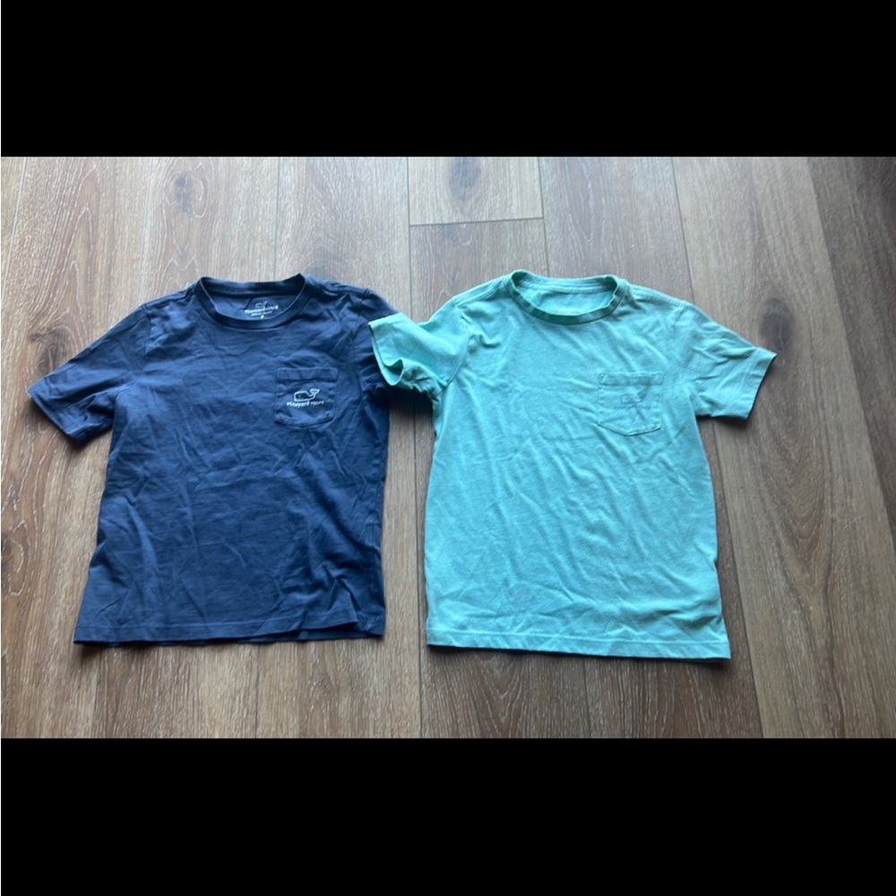 TWO vineyard vines boys tshirts